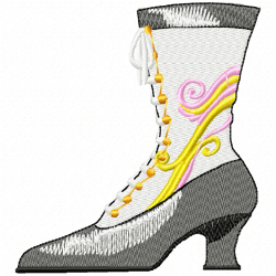 Shoes Embroidery Design 7